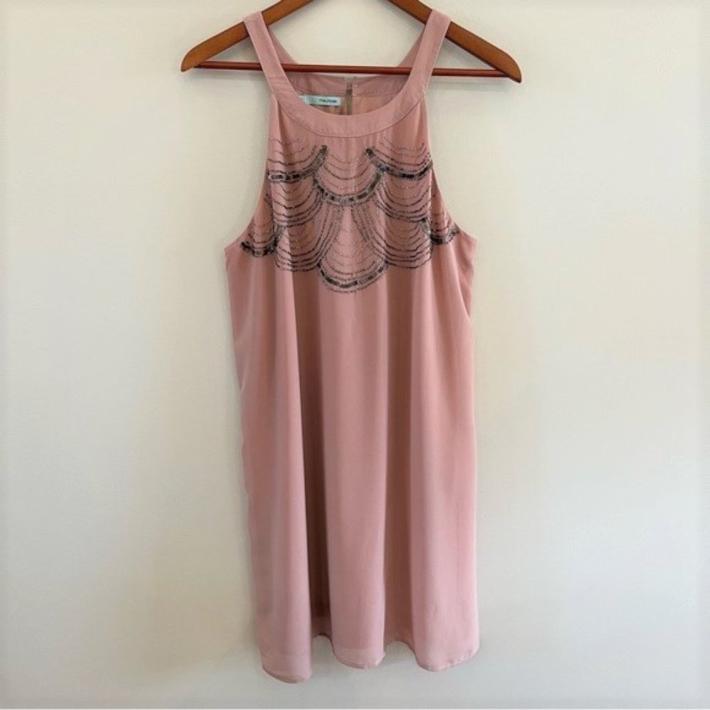 Maurices NWT Beaded Sleeveless Swing Dress Size L